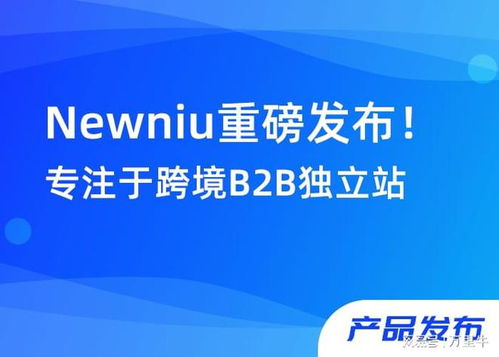 万里牛Newniu跨境B2B独立站全新发布 助力外贸企业交易线上化